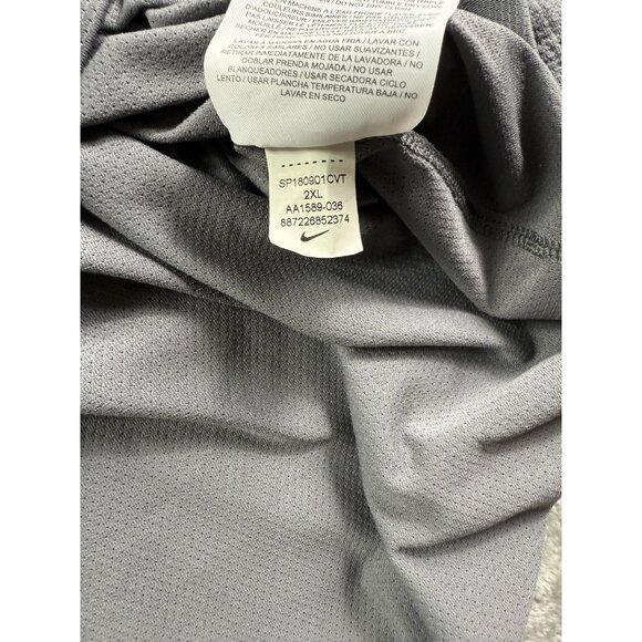 Nike Shirt Mens 2XL Gray Dri-FIT Quarter Zip Long Sleeve Training AA1589-036 - Picture 9 of 16